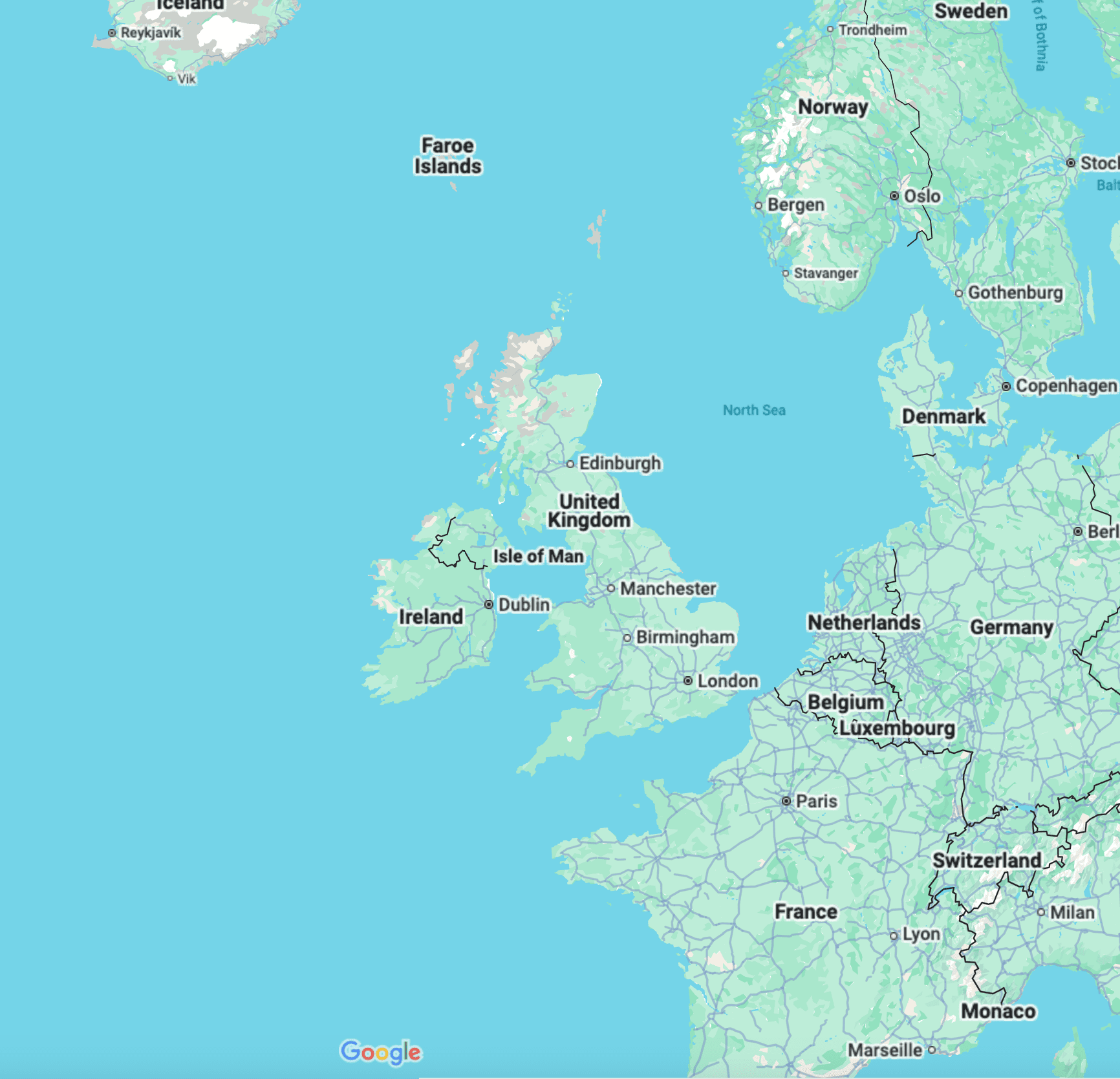 Map displaying vacancy location