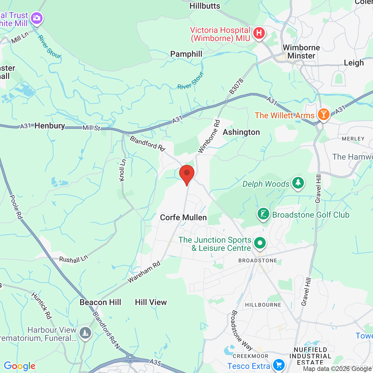 Map displaying vacancy location