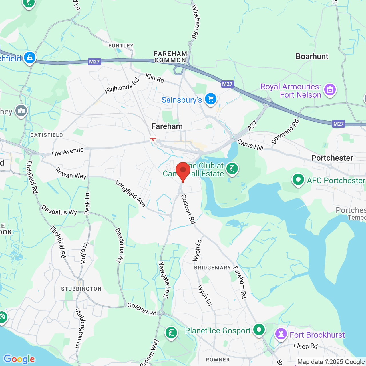 Map displaying vacancy location