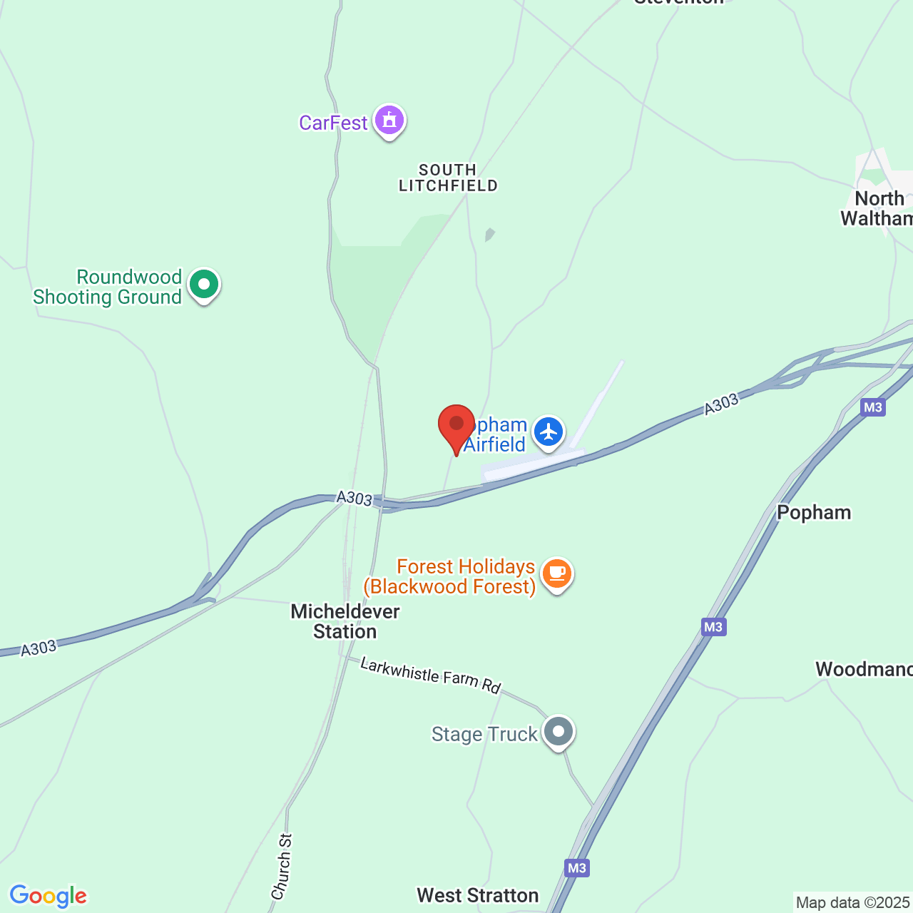 Map displaying vacancy location