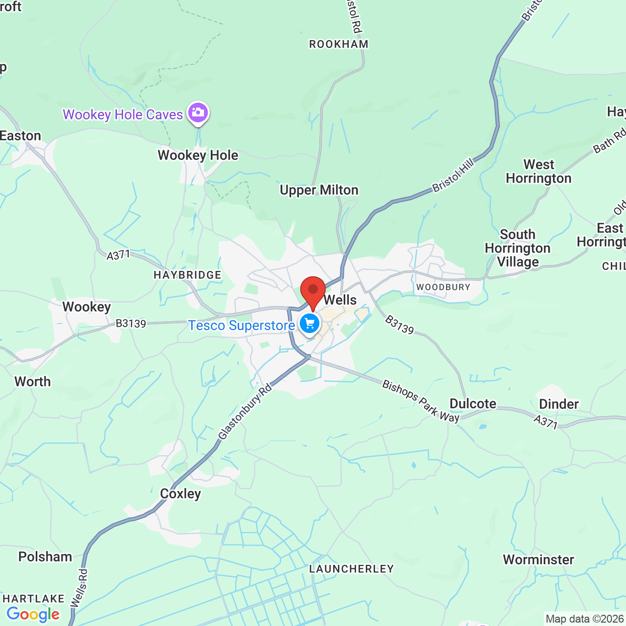 Map displaying vacancy location