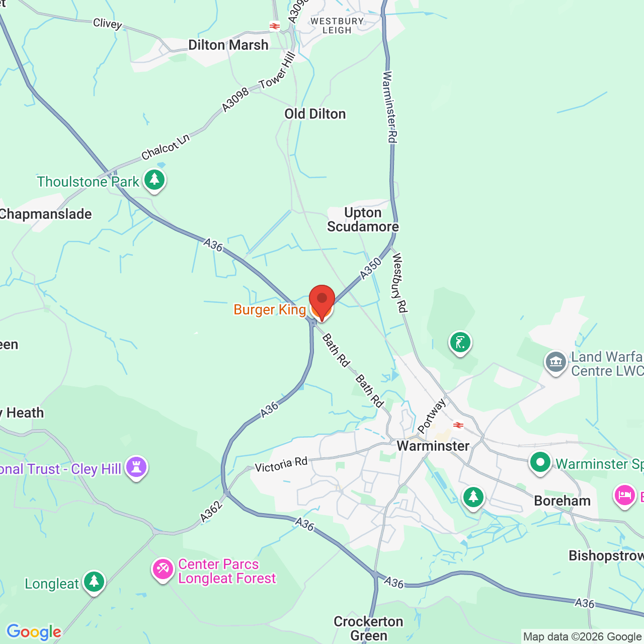 Map displaying vacancy location