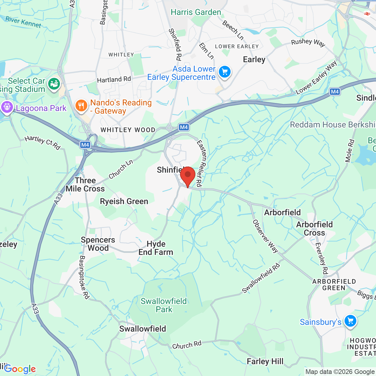 Map displaying vacancy location