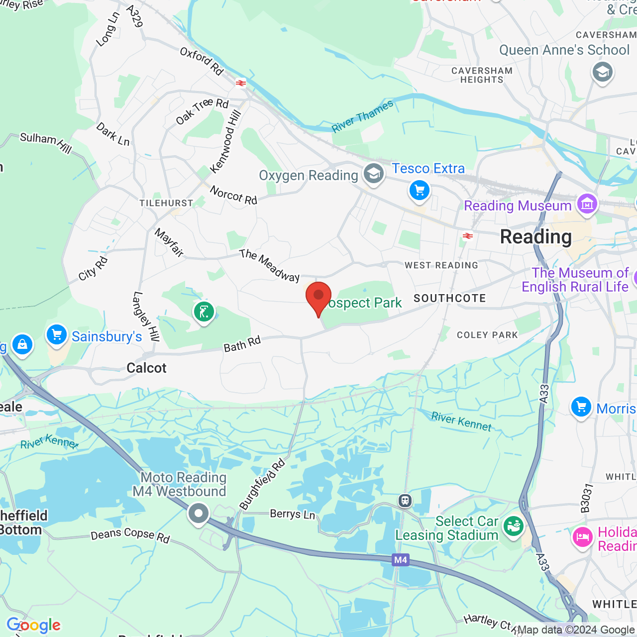 Map displaying vacancy location