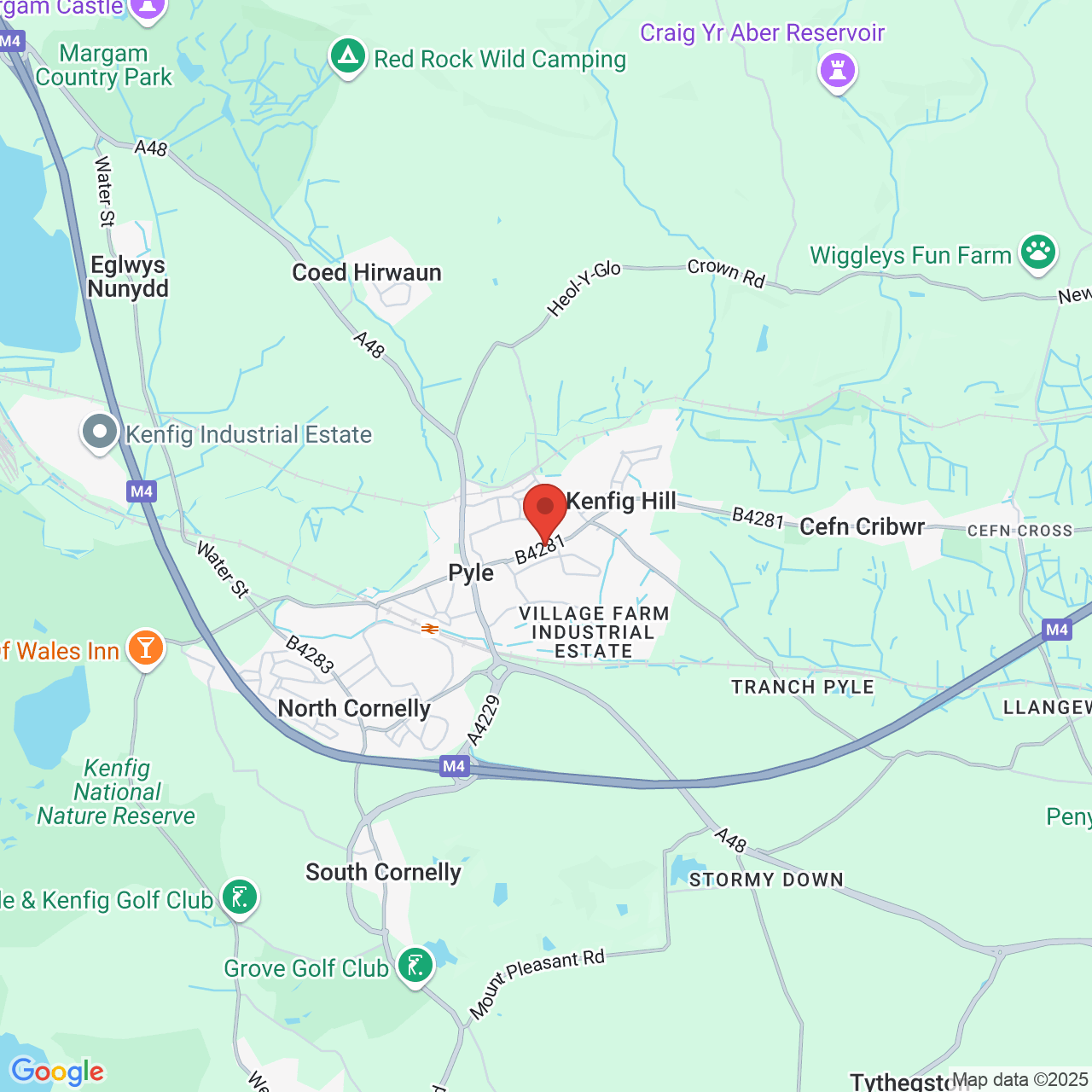 Map displaying vacancy location