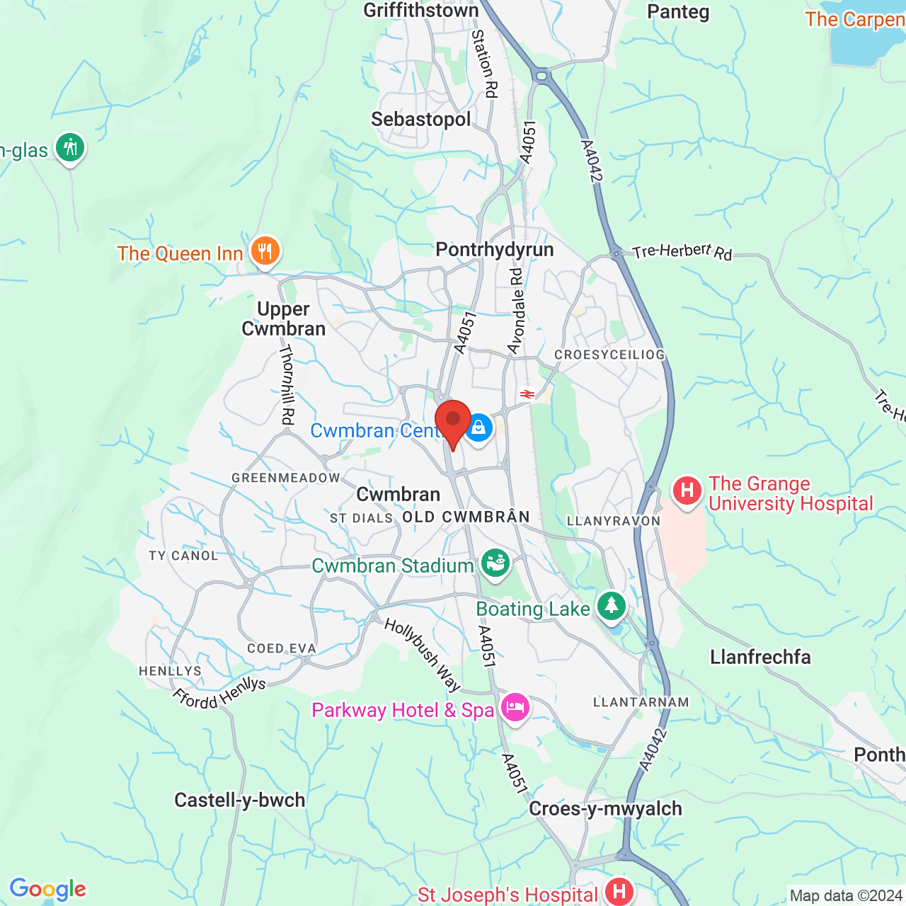 Map displaying vacancy location