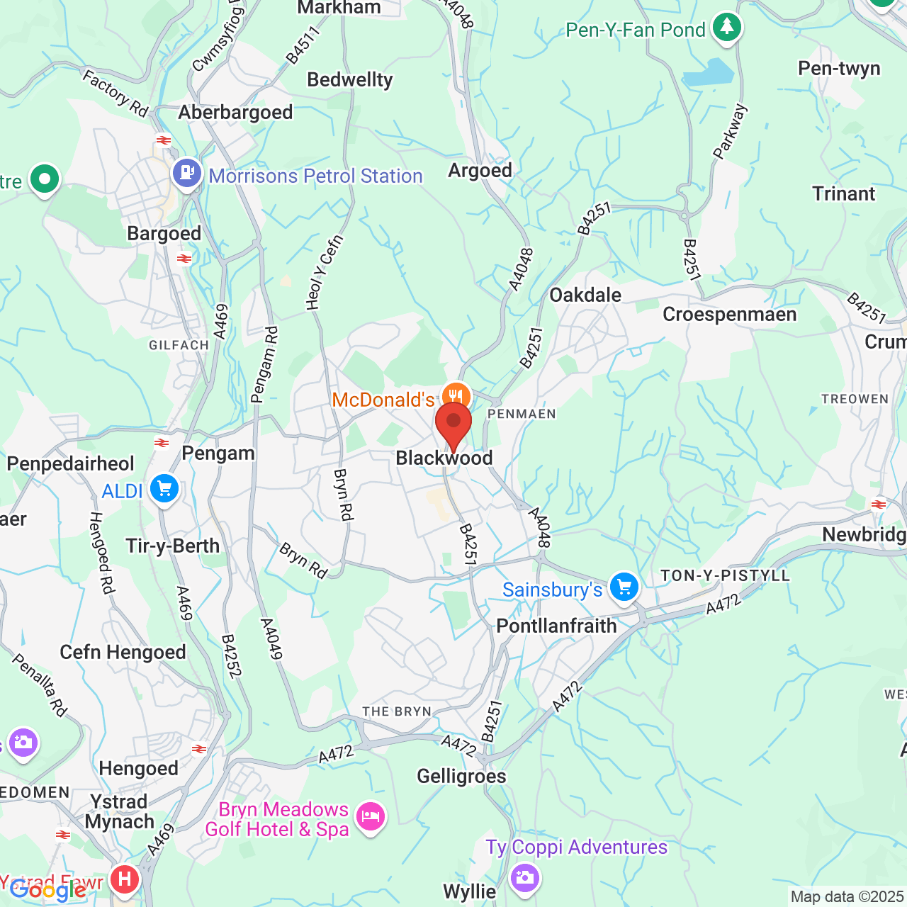 Map displaying vacancy location