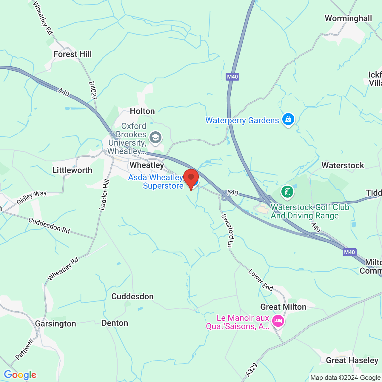 Map displaying vacancy location