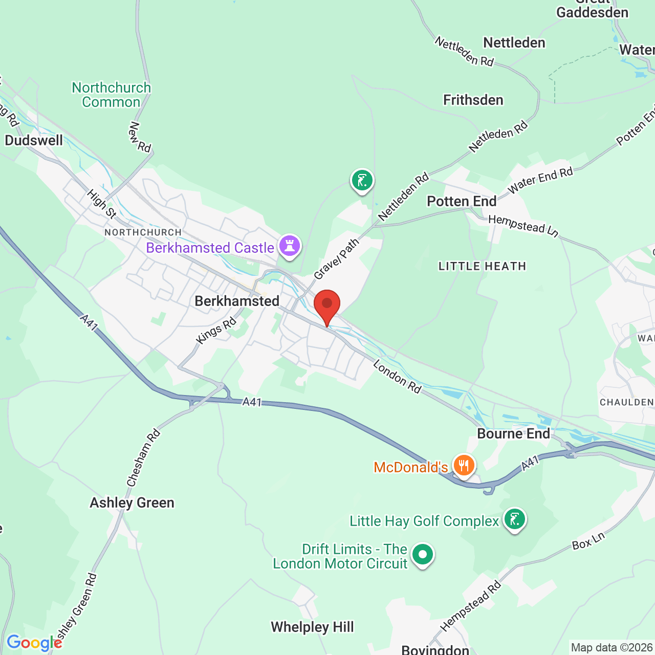 Map displaying vacancy location