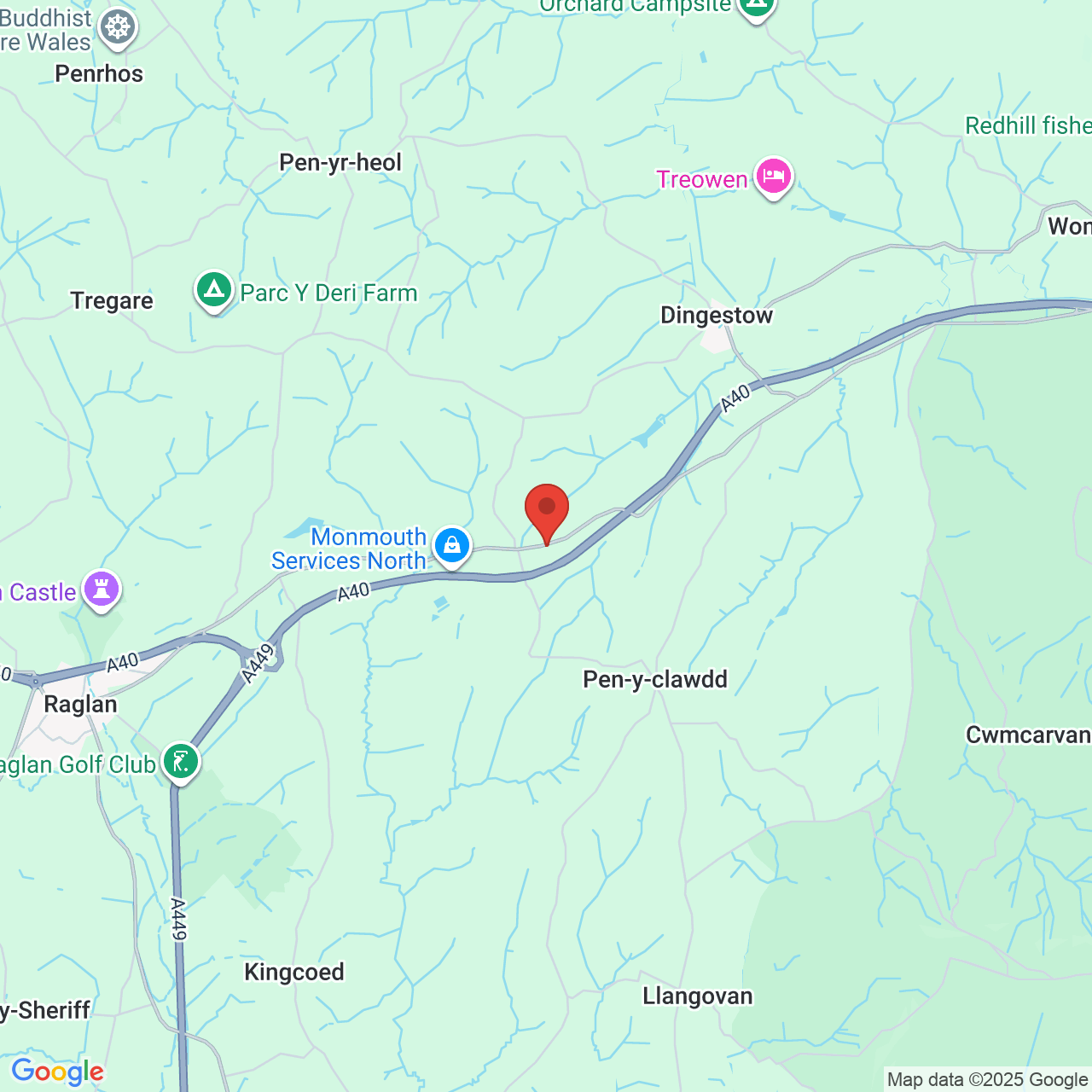 Map displaying vacancy location