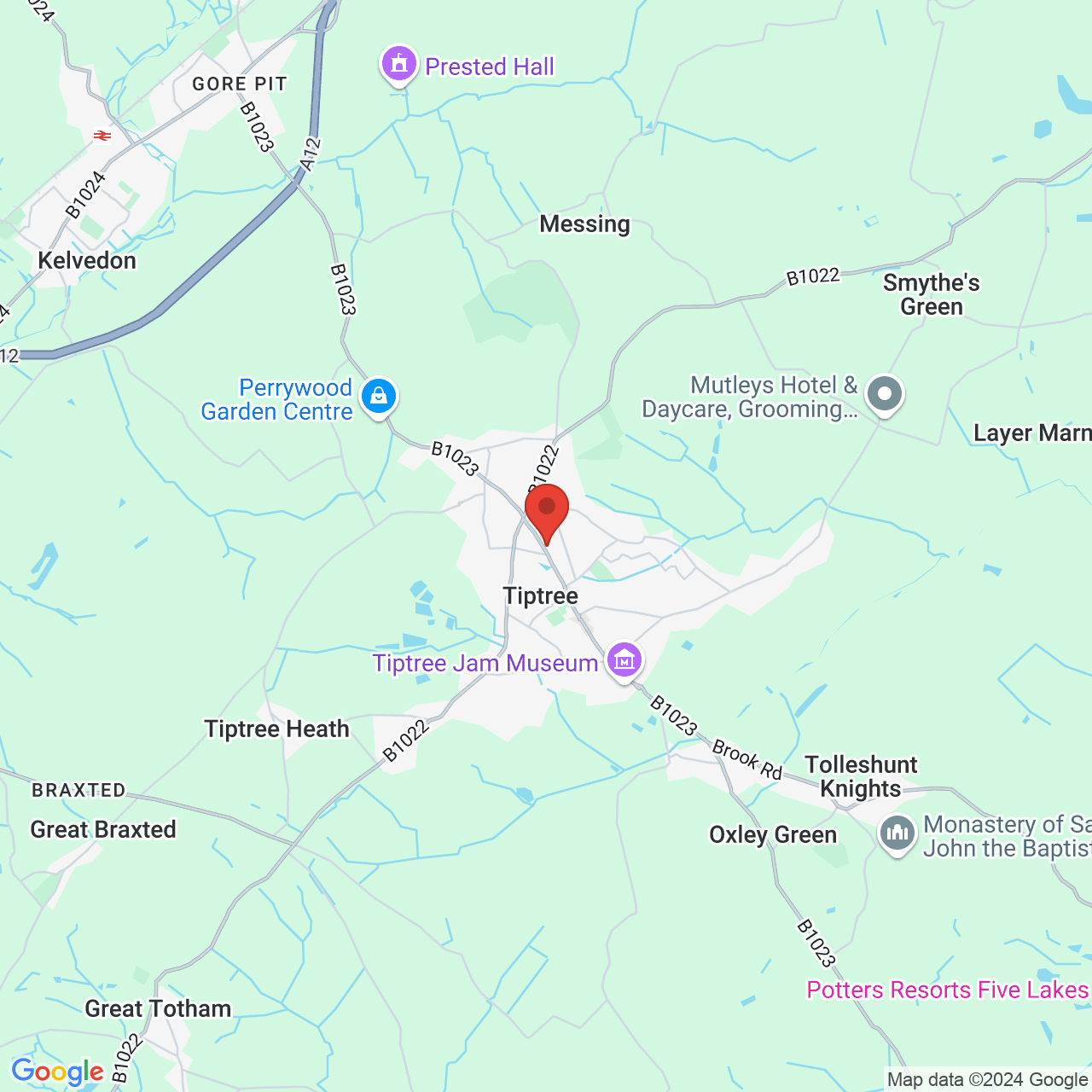 Map displaying vacancy location