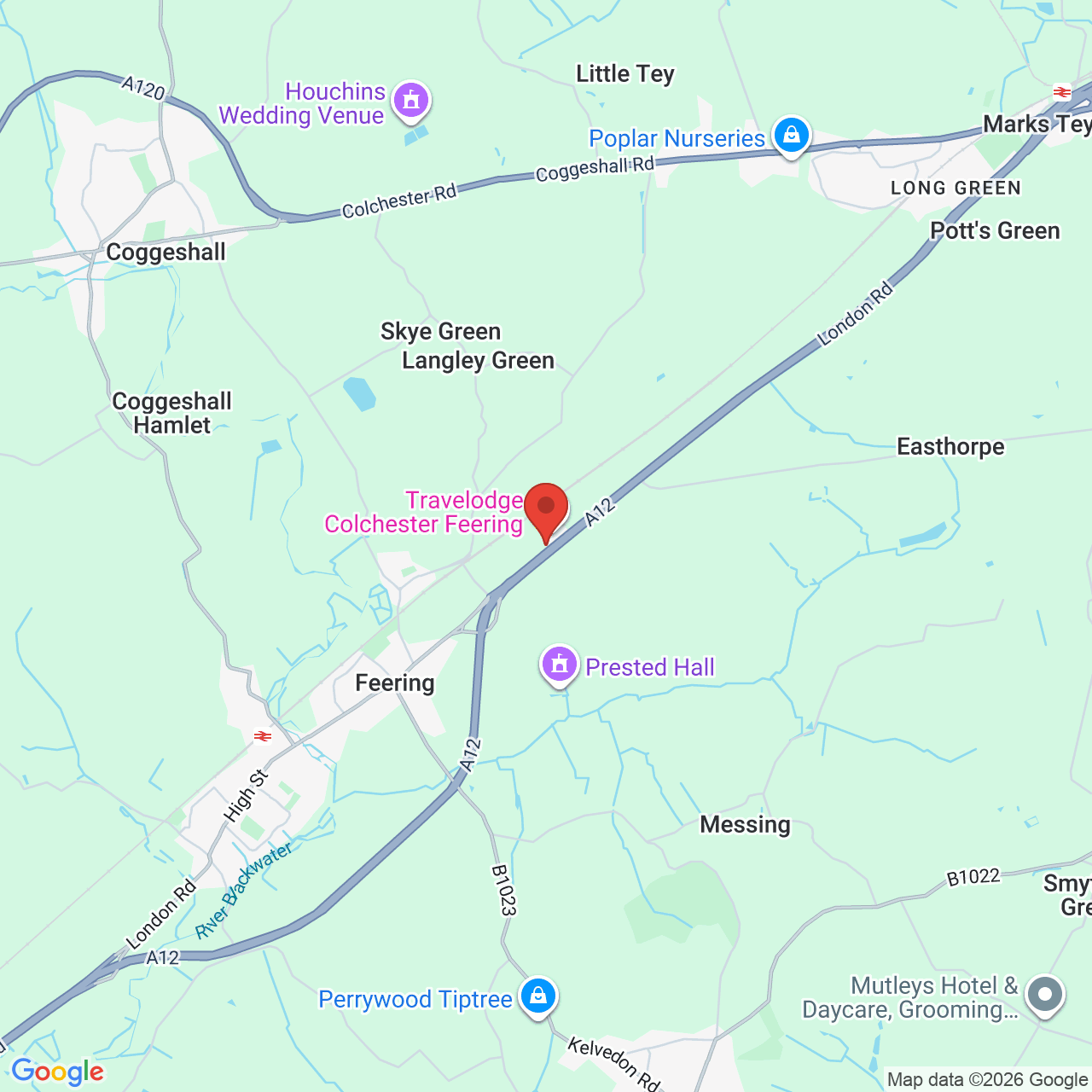 Map displaying vacancy location