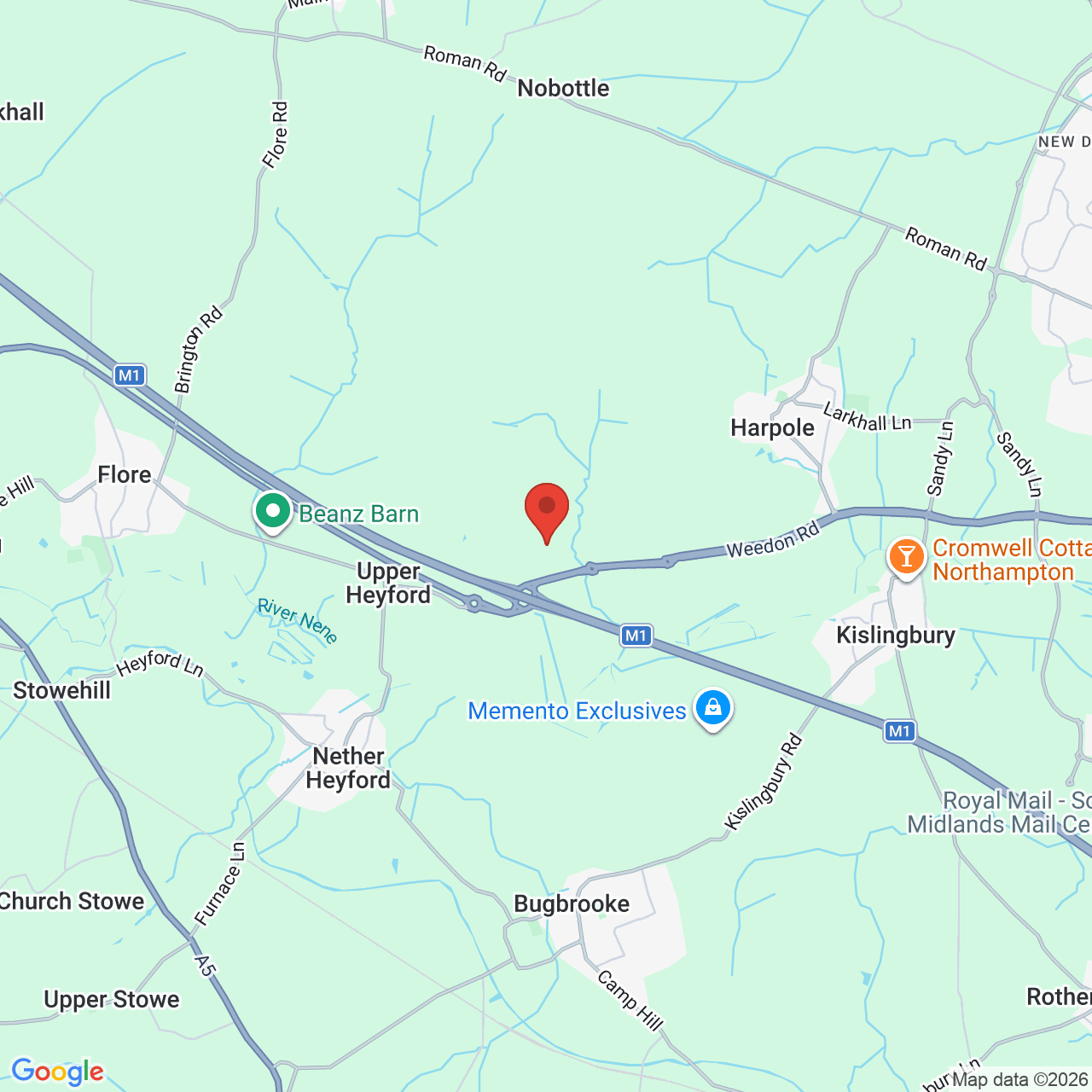 Map displaying vacancy location