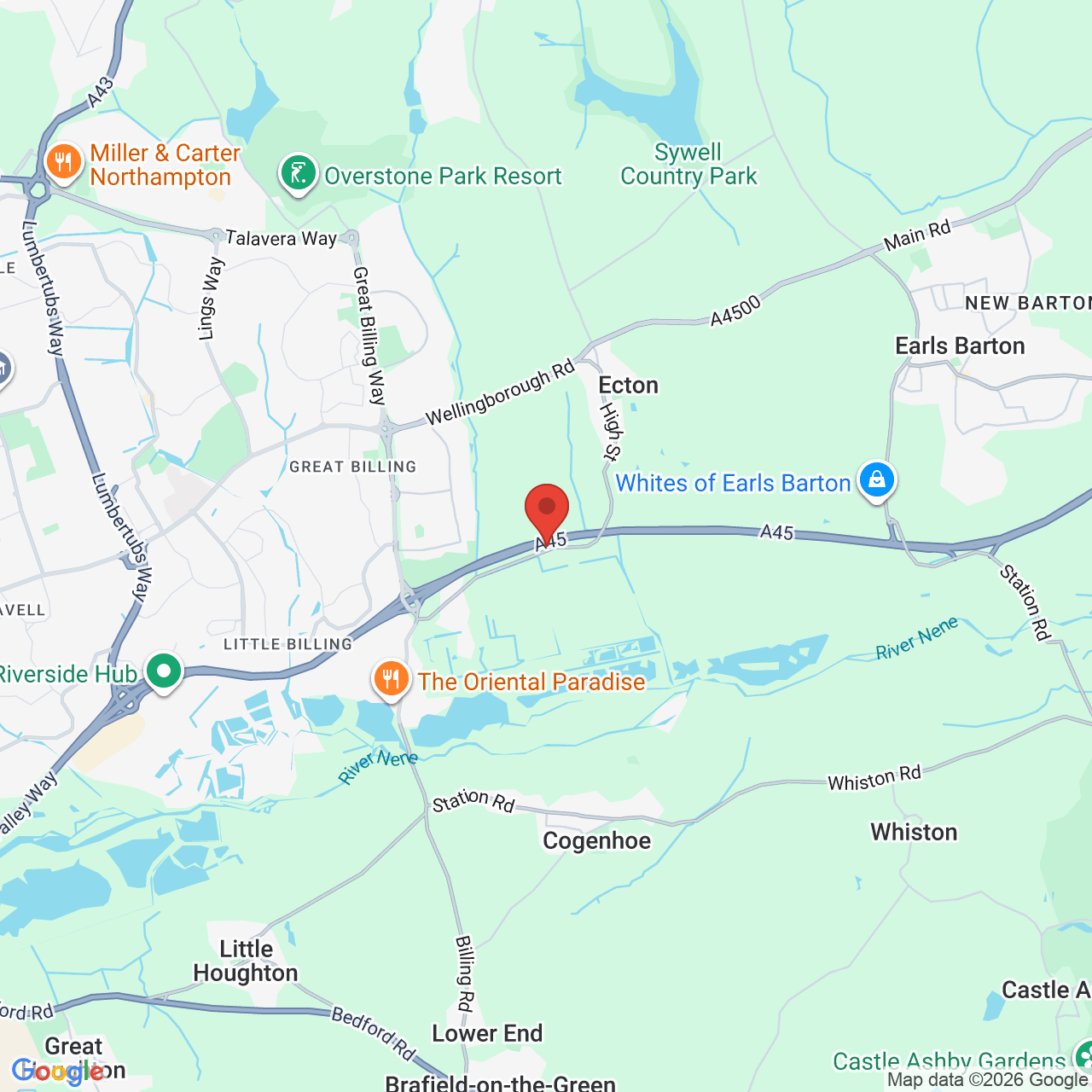 Map displaying vacancy location