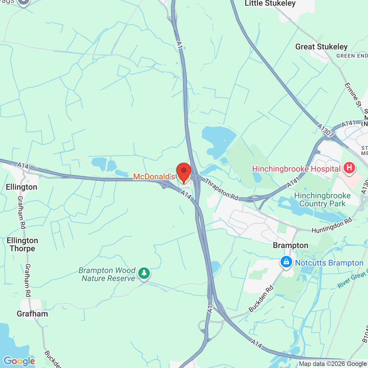 Map displaying vacancy location