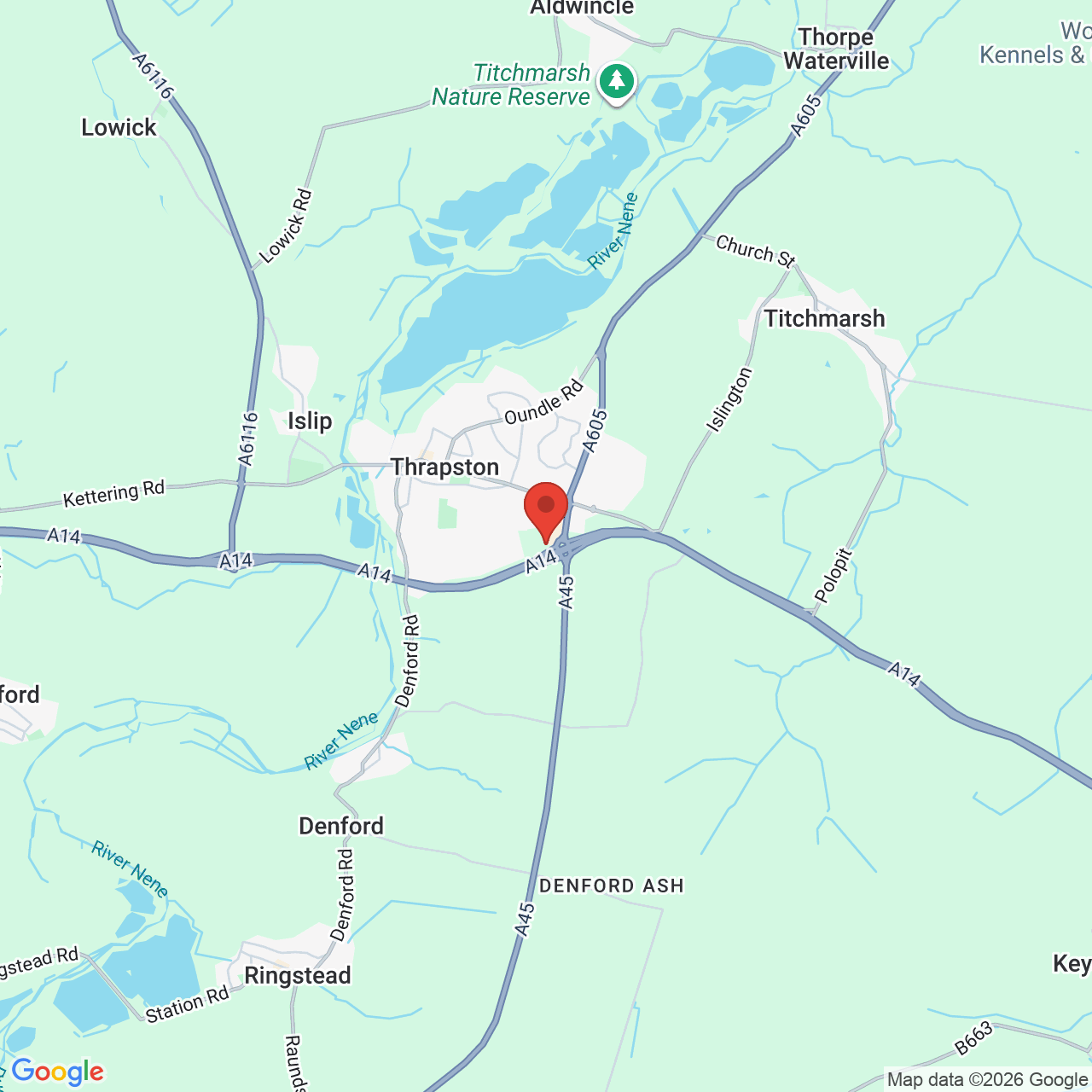 Map displaying vacancy location