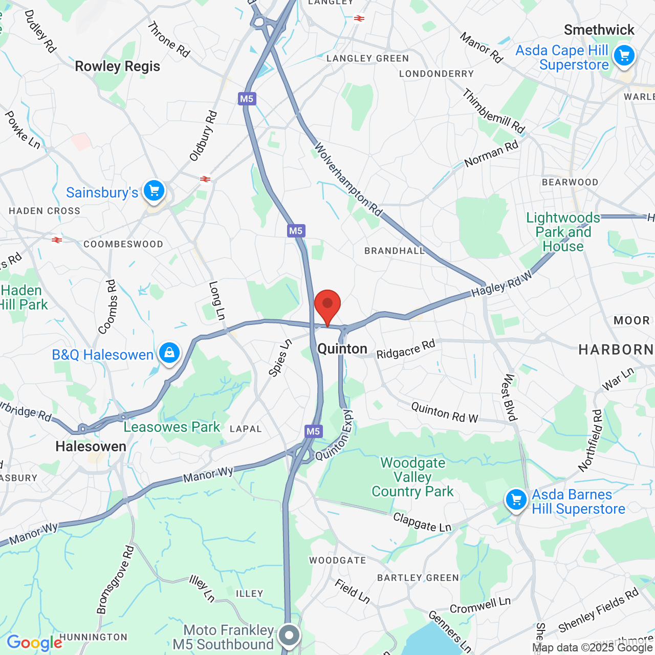 Map displaying vacancy location