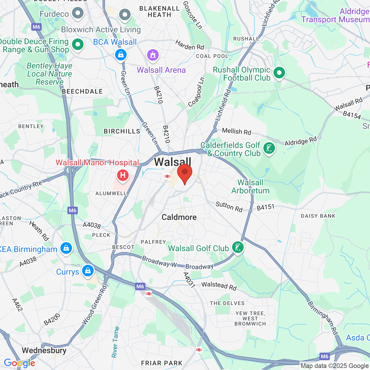 Map displaying vacancy location