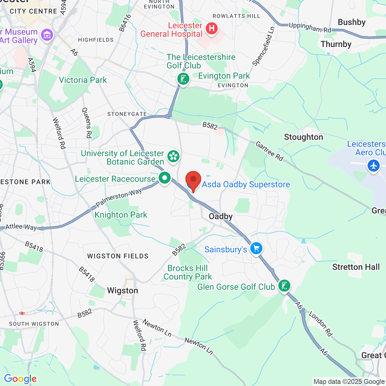 Map displaying vacancy location