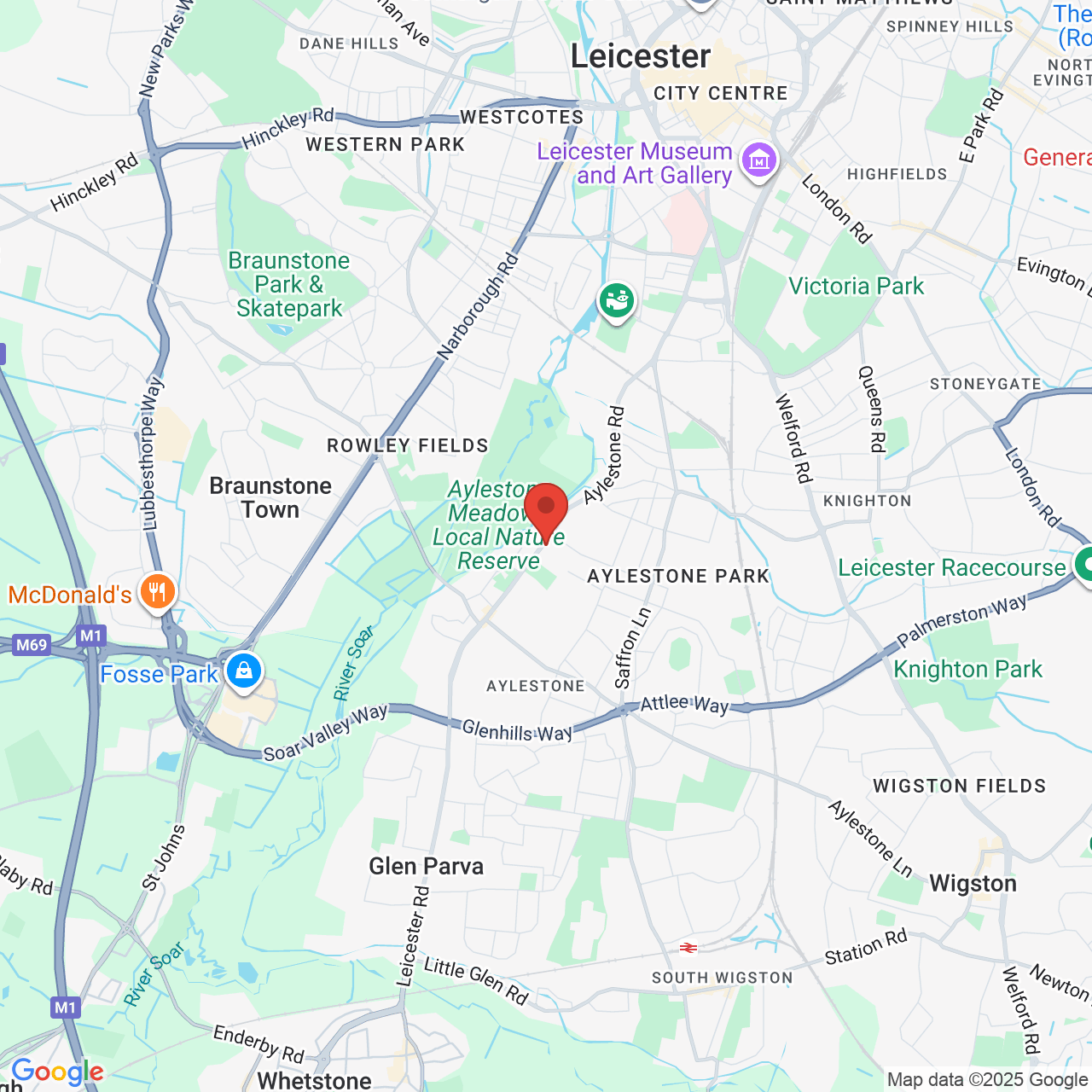 Map displaying vacancy location