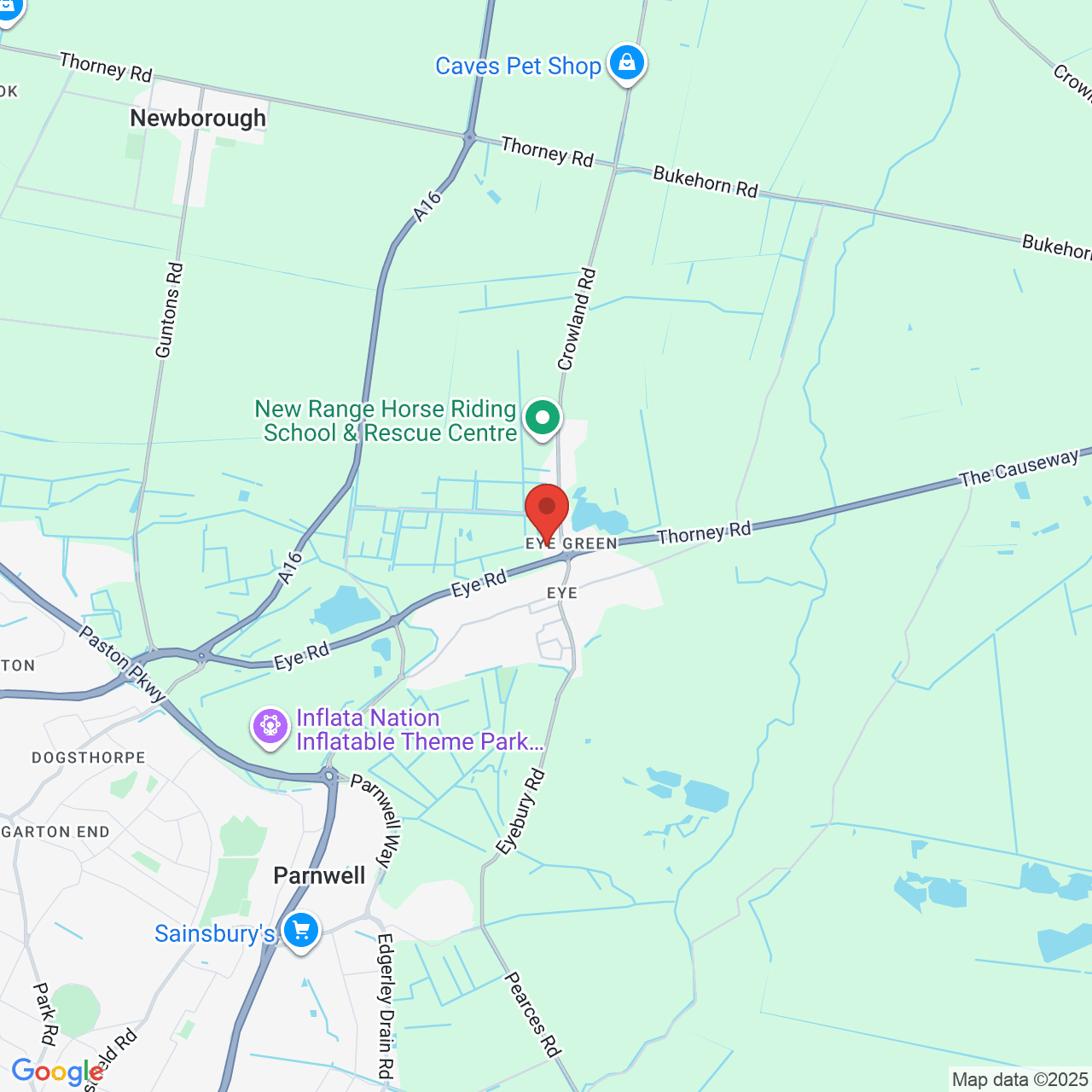 Map displaying vacancy location