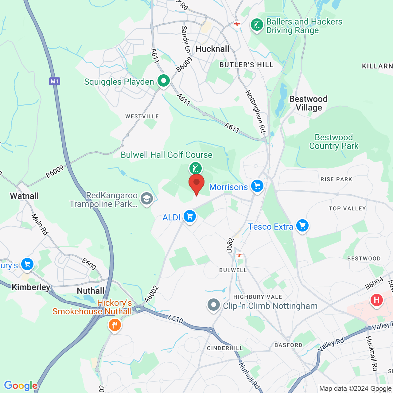 Map displaying vacancy location