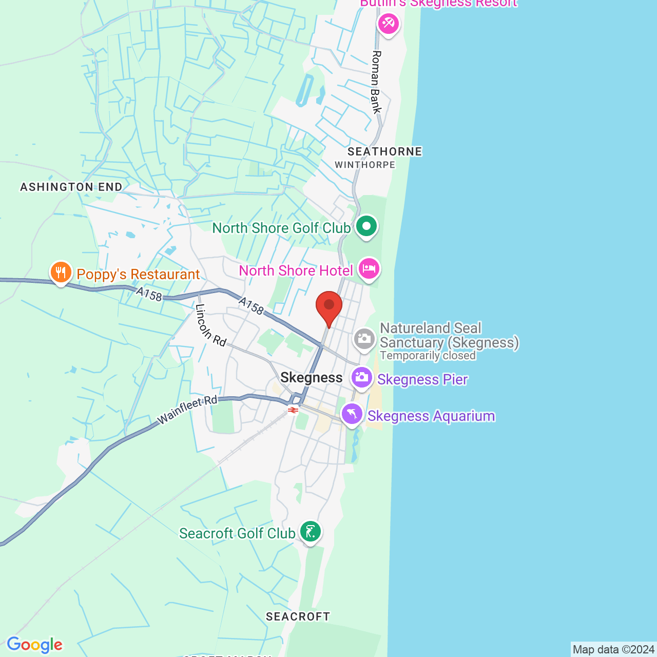 Map displaying vacancy location