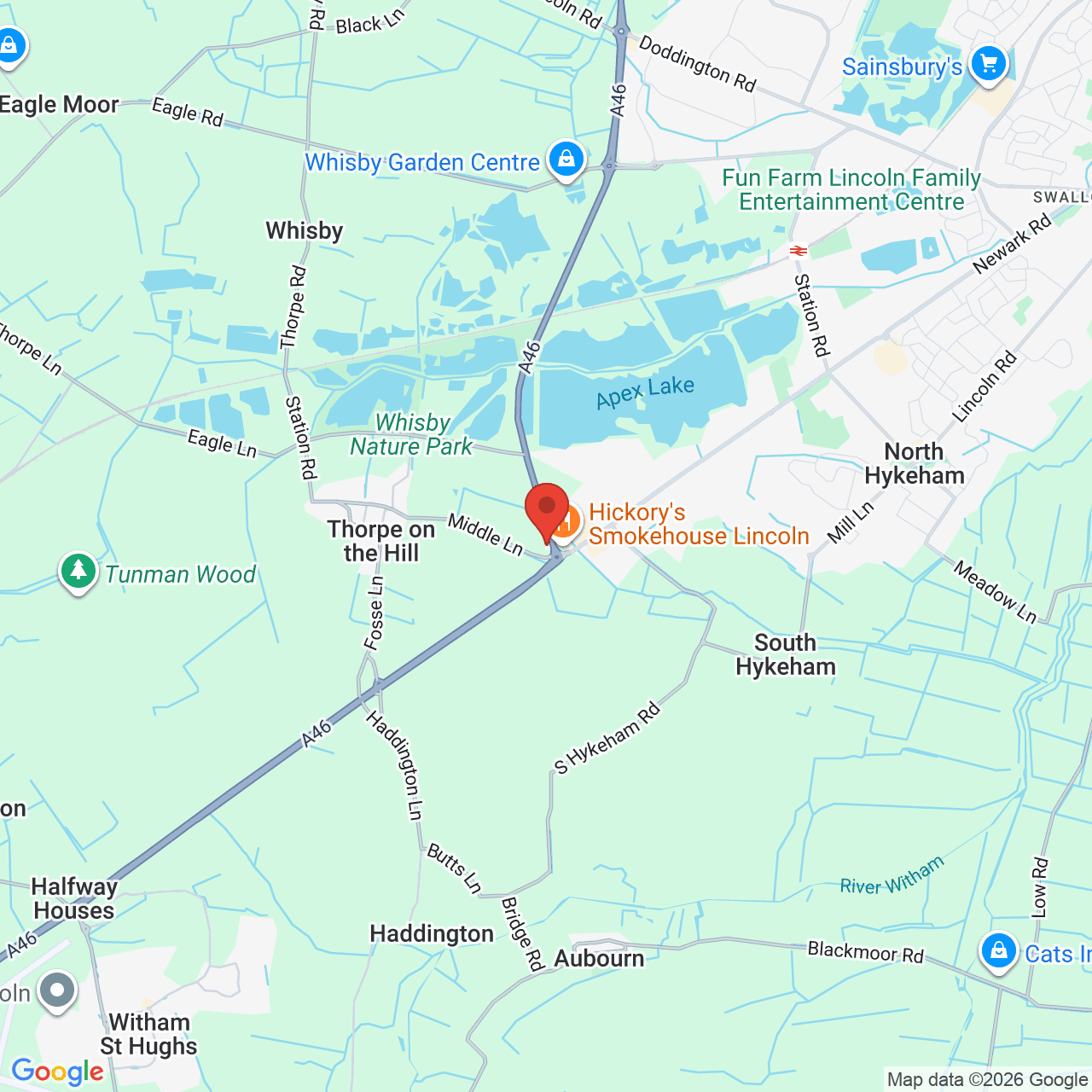 Map displaying vacancy location