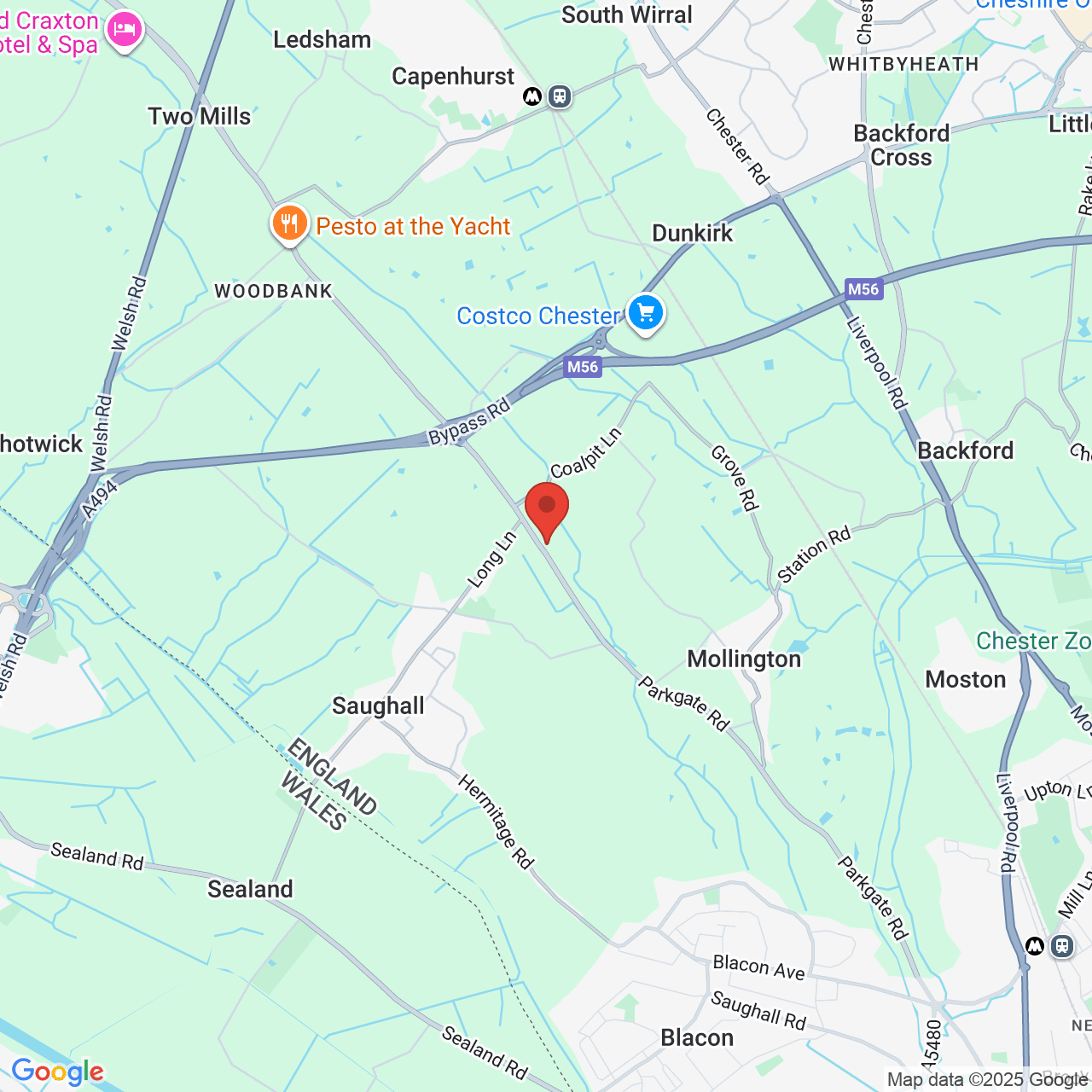 Map displaying vacancy location