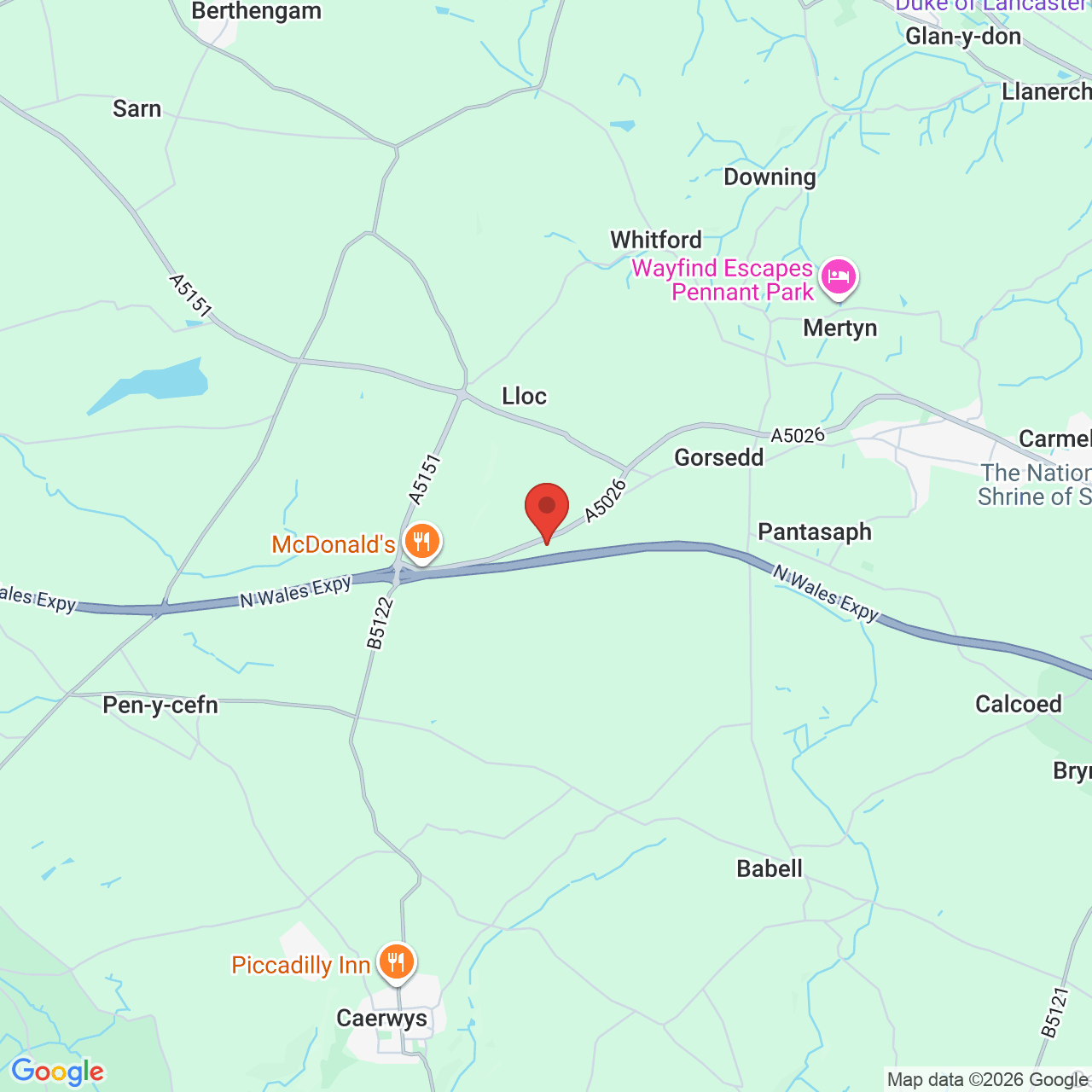 Map displaying vacancy location