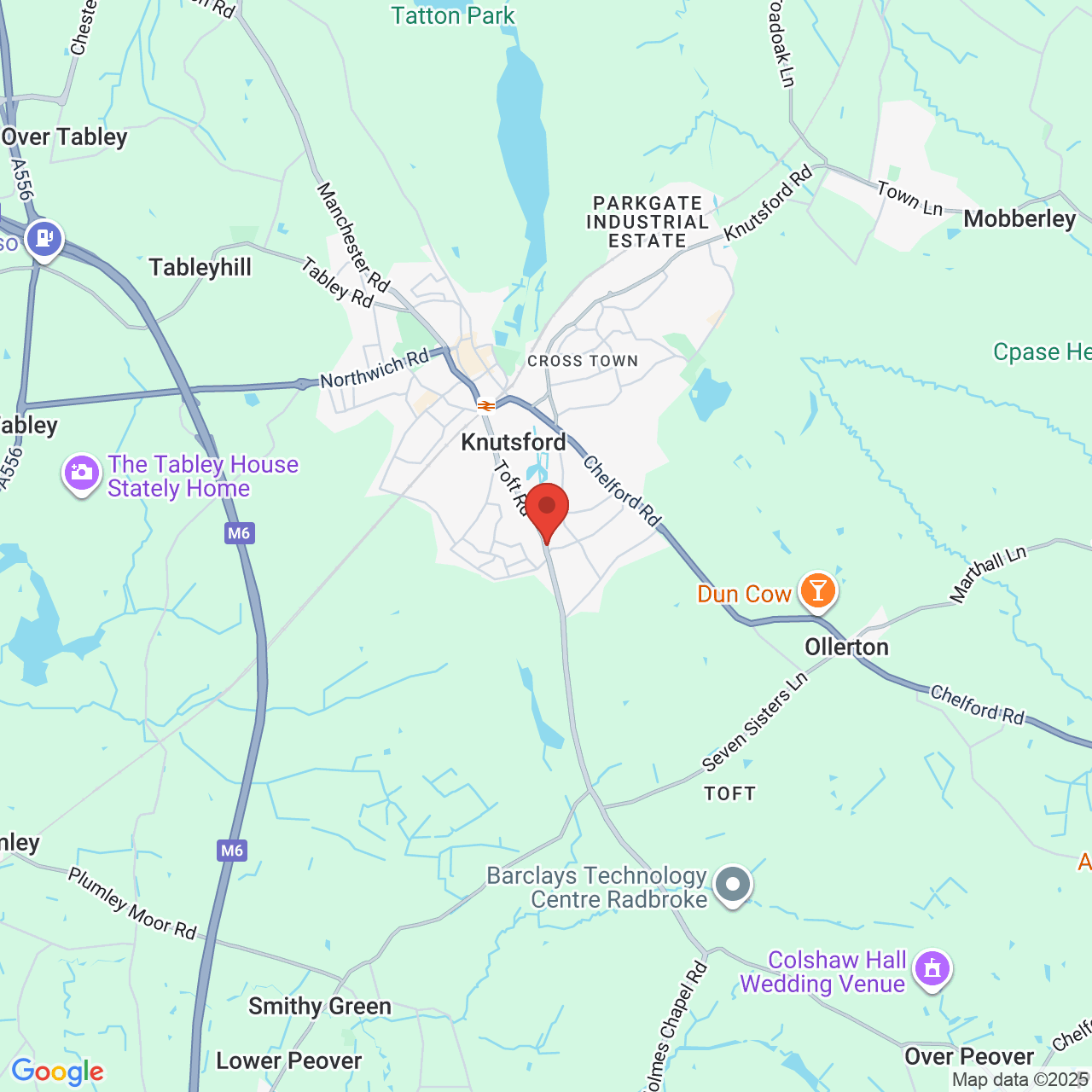 Map displaying vacancy location