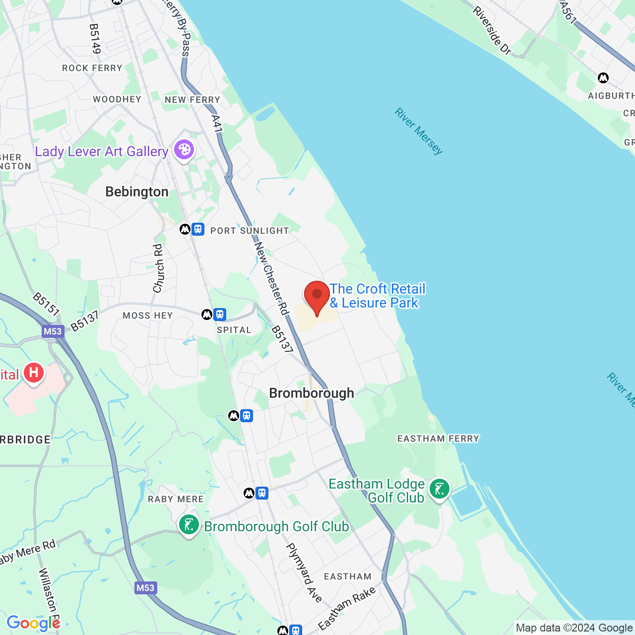 Map displaying vacancy location