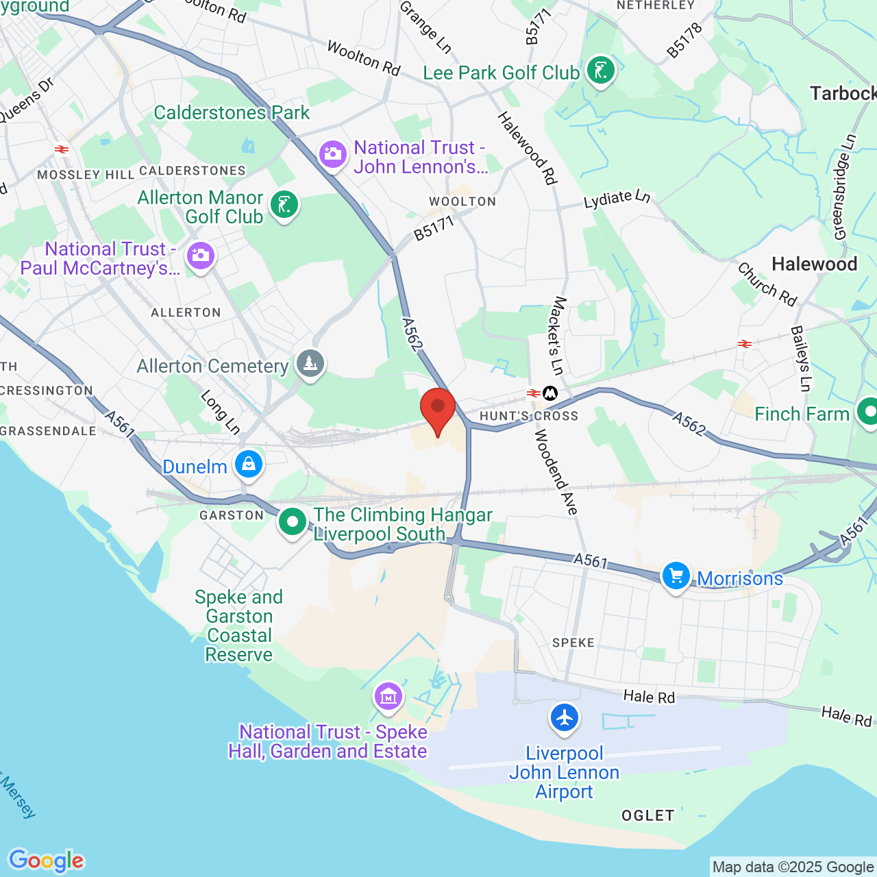 Map displaying vacancy location