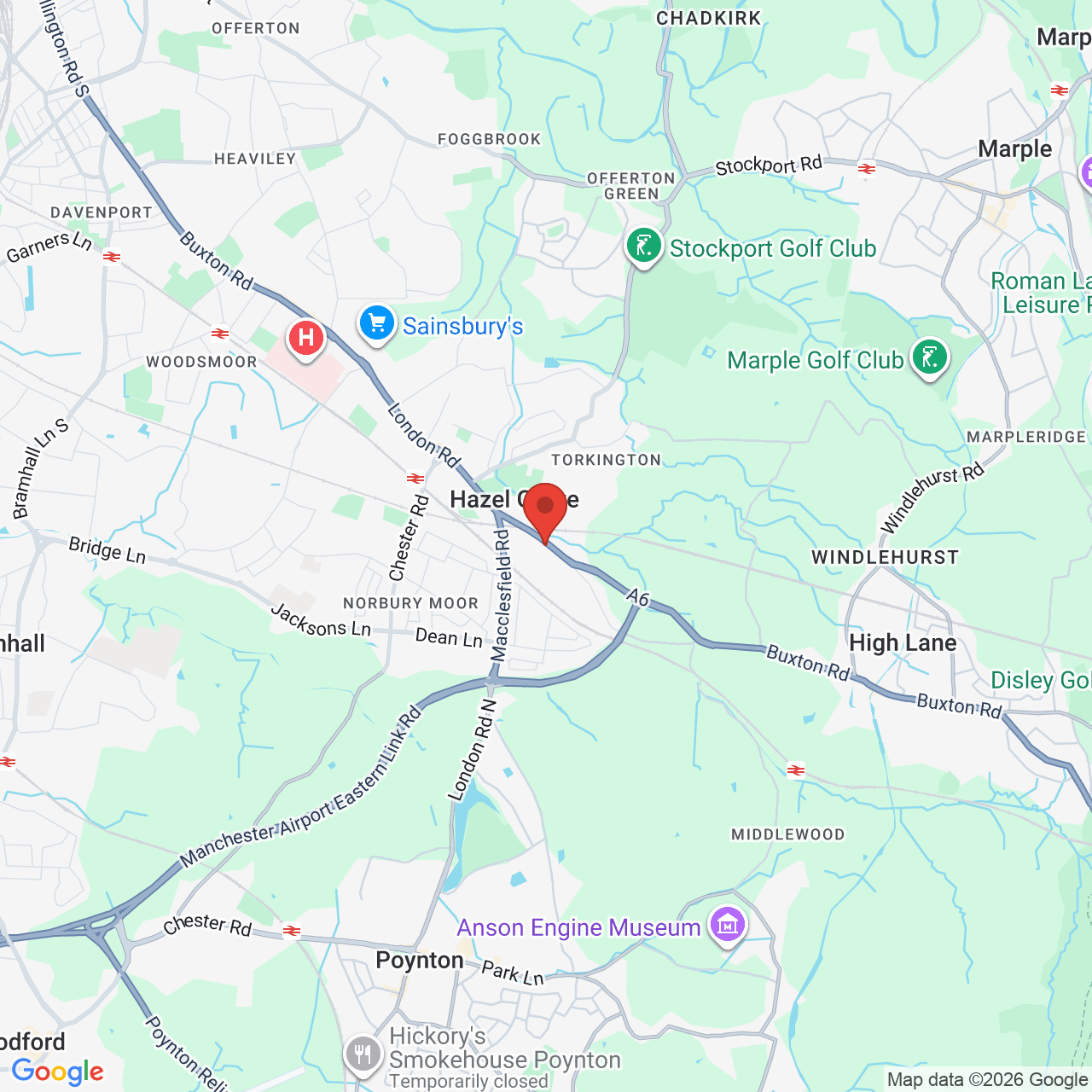 Map displaying vacancy location