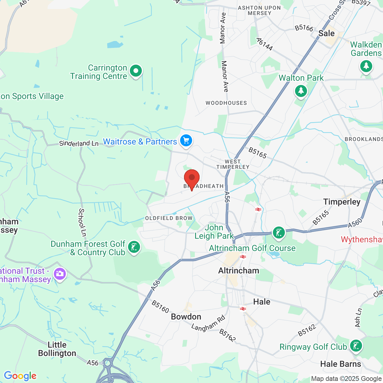 Map displaying vacancy location