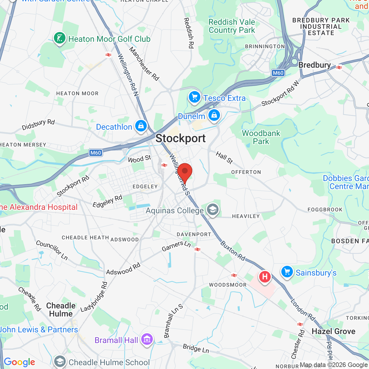 Map displaying vacancy location