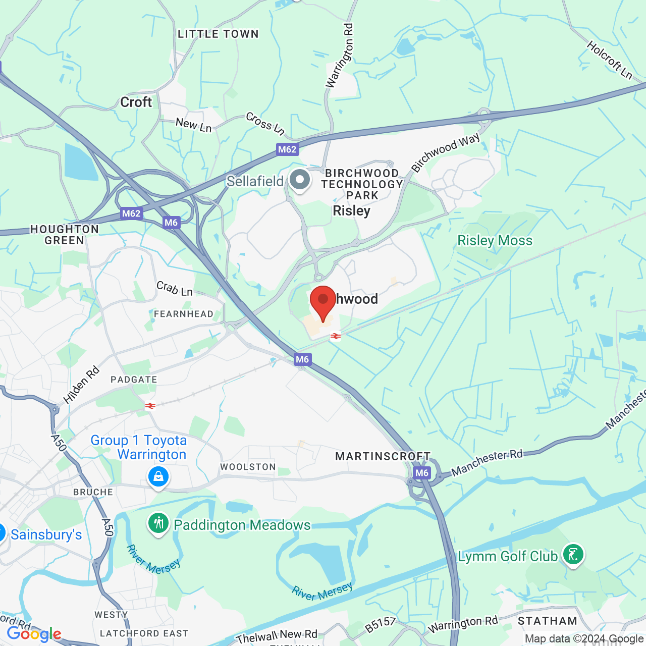 Map displaying vacancy location