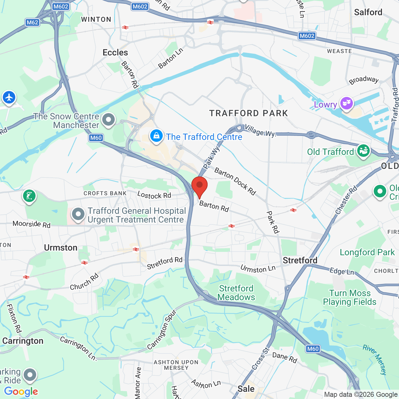 Map displaying vacancy location