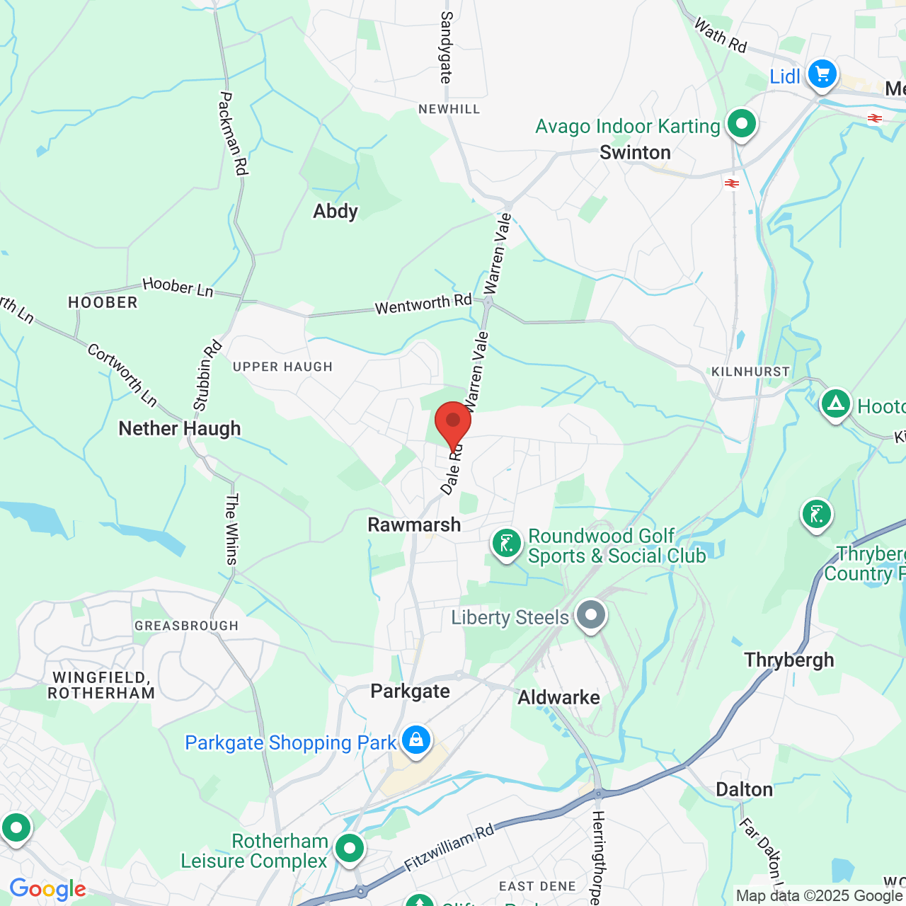 Map displaying vacancy location