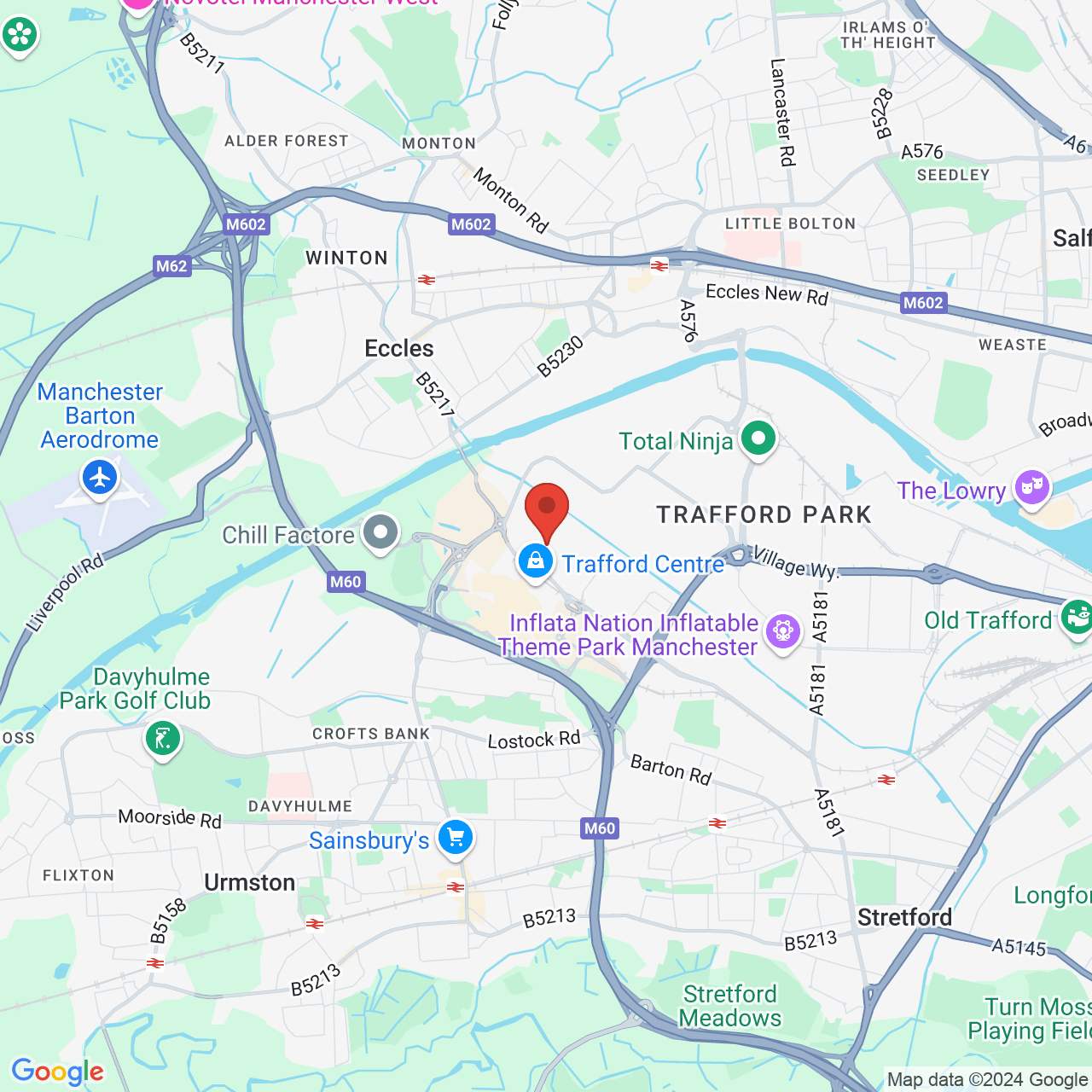 Map displaying vacancy location