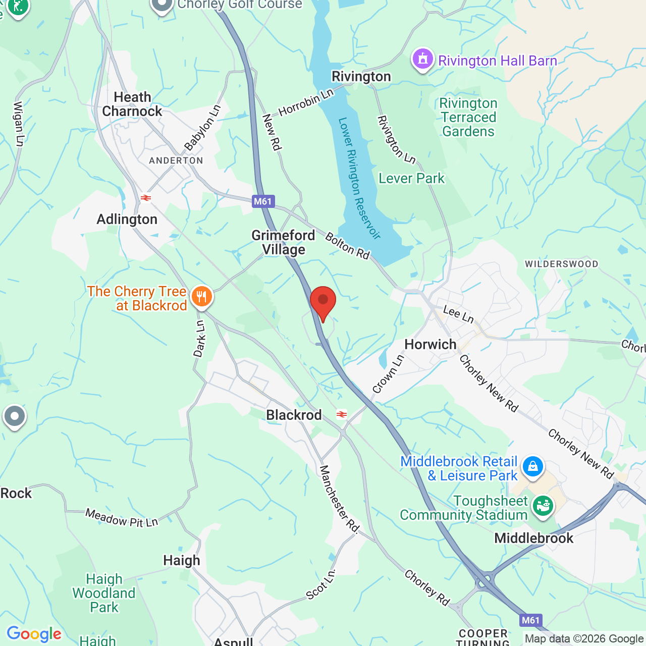 Map displaying vacancy location