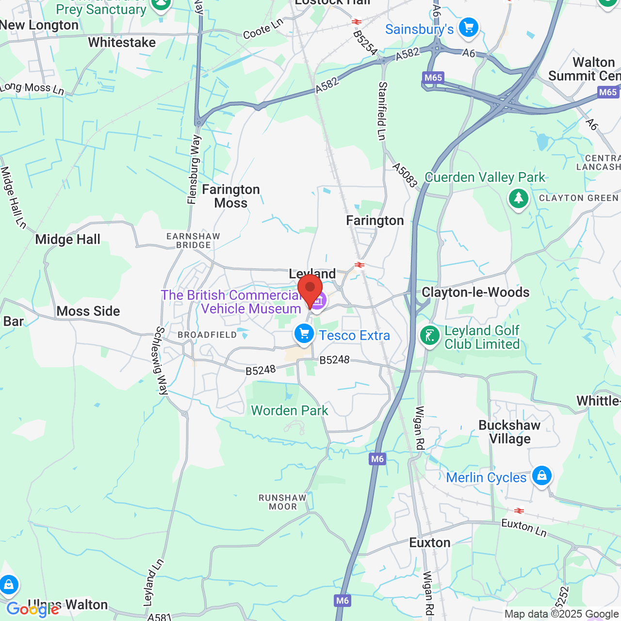 Map displaying vacancy location