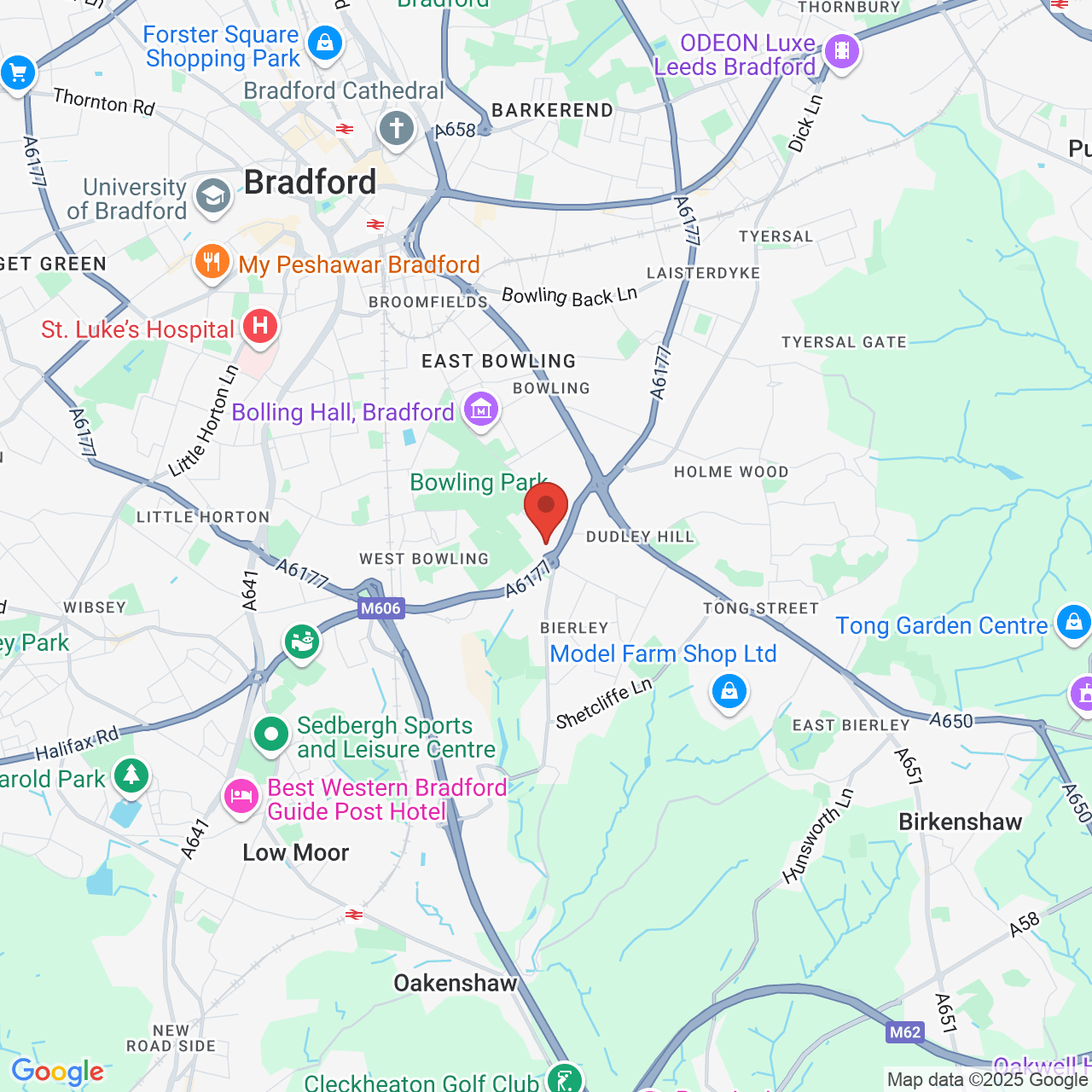 Map displaying vacancy location