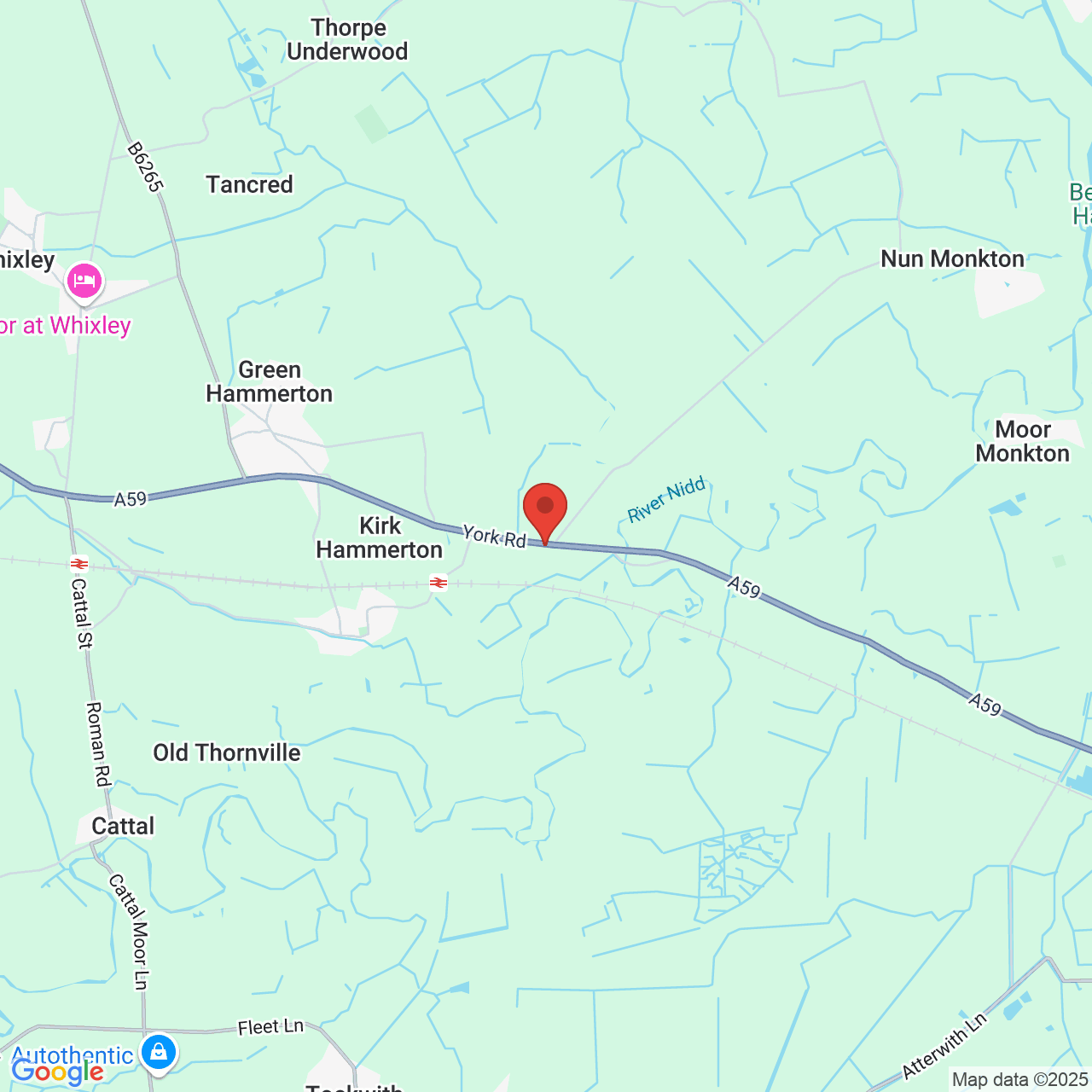 Map displaying vacancy location