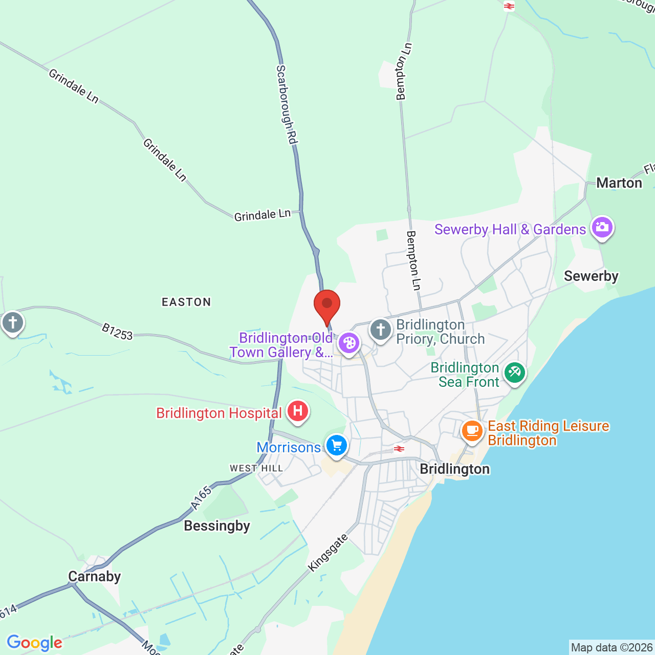 Map displaying vacancy location