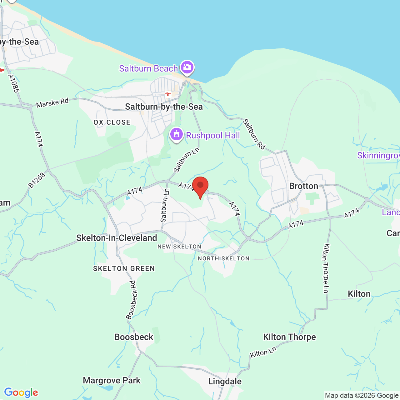 Map displaying vacancy location