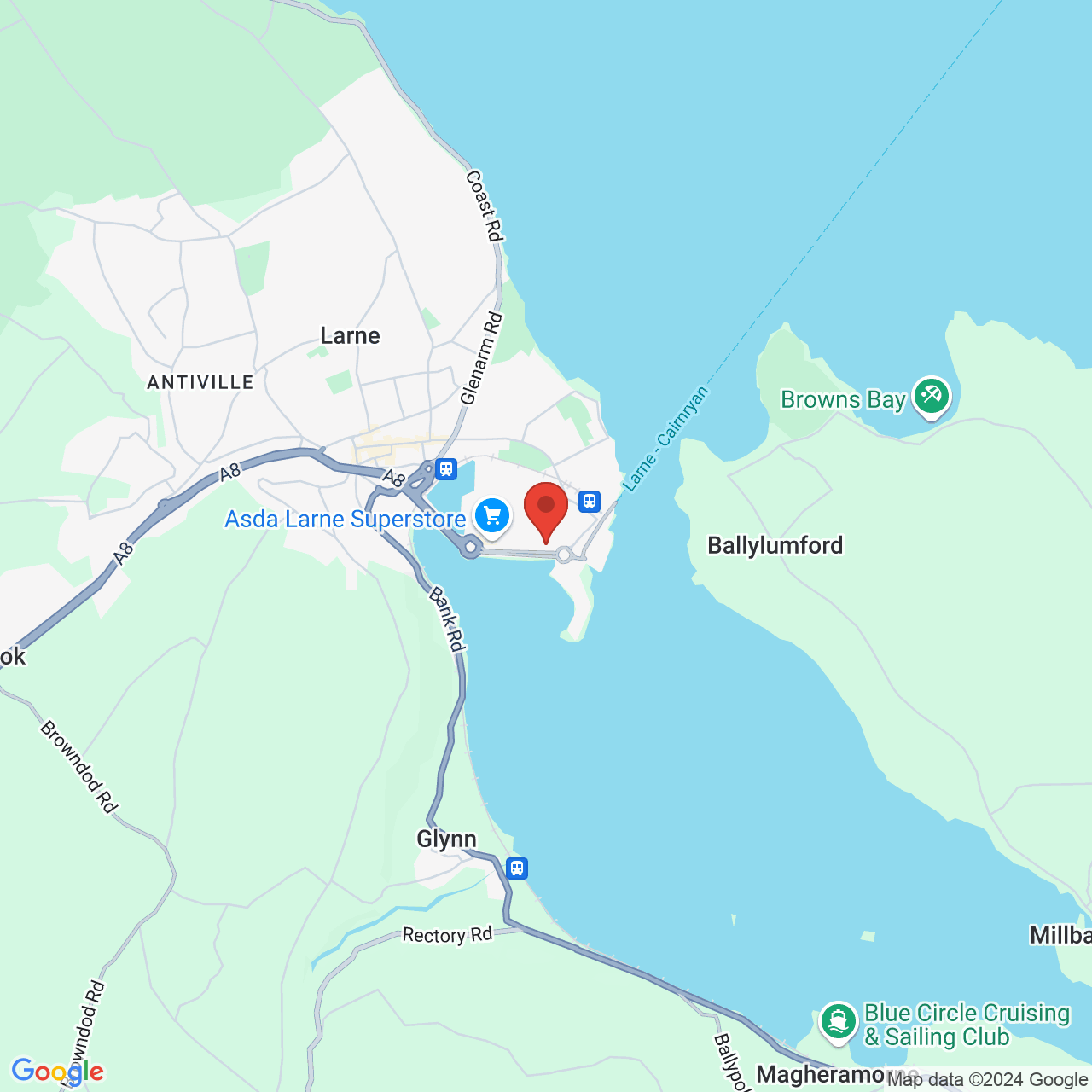 Map displaying vacancy location