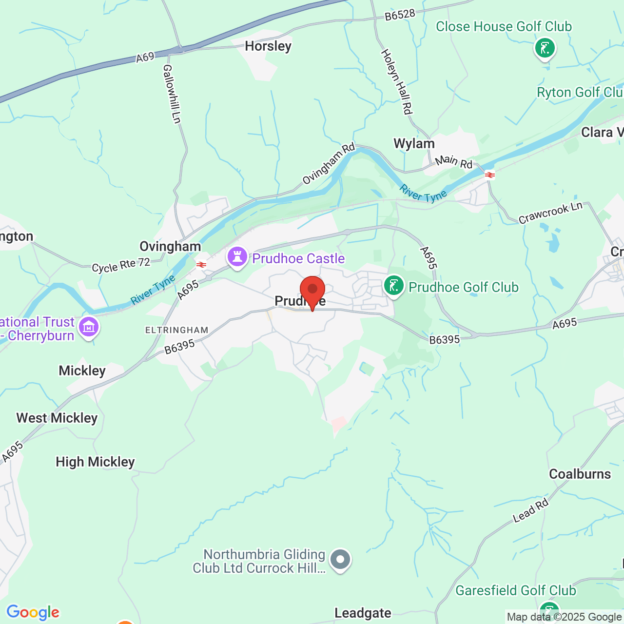 Map displaying vacancy location