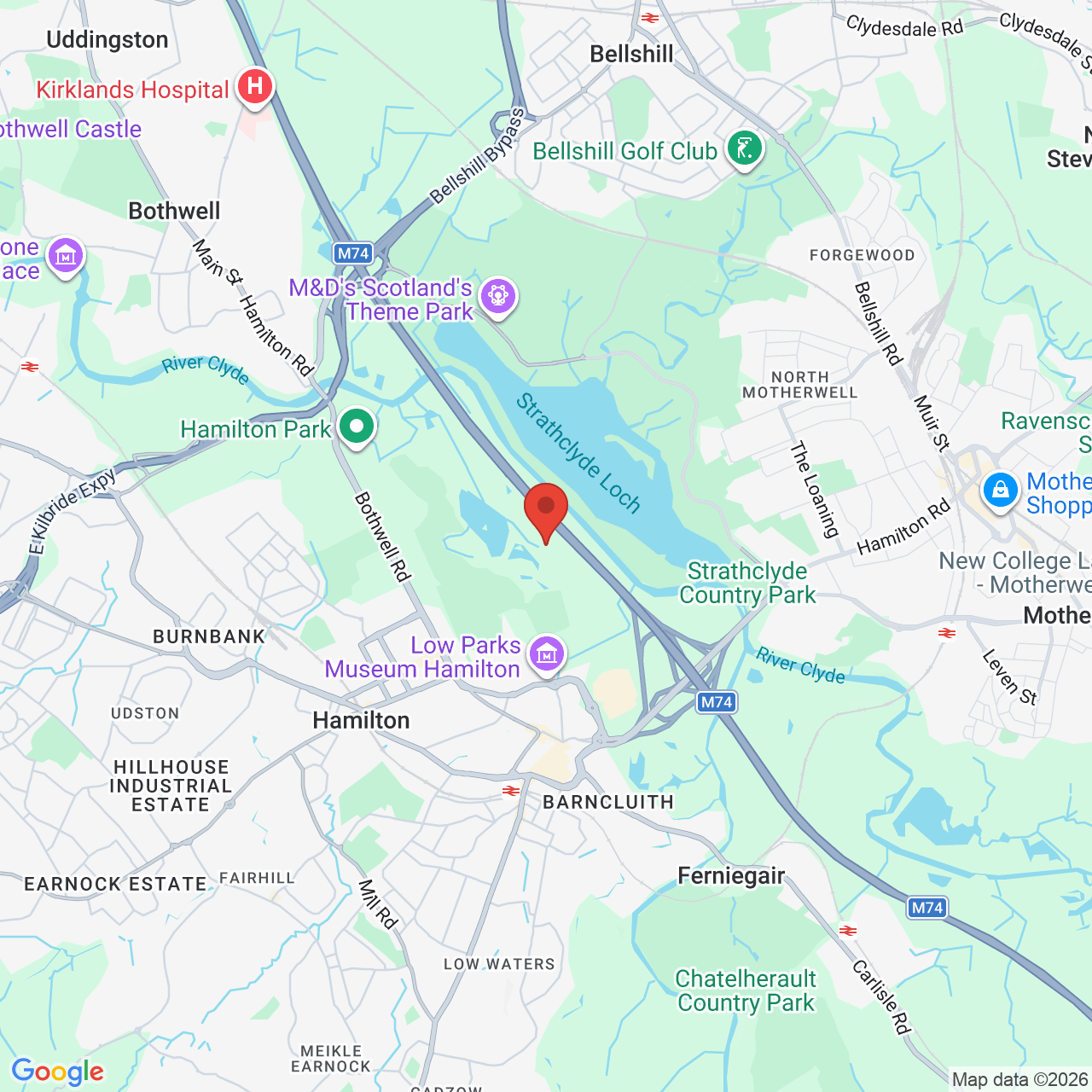 Map displaying vacancy location
