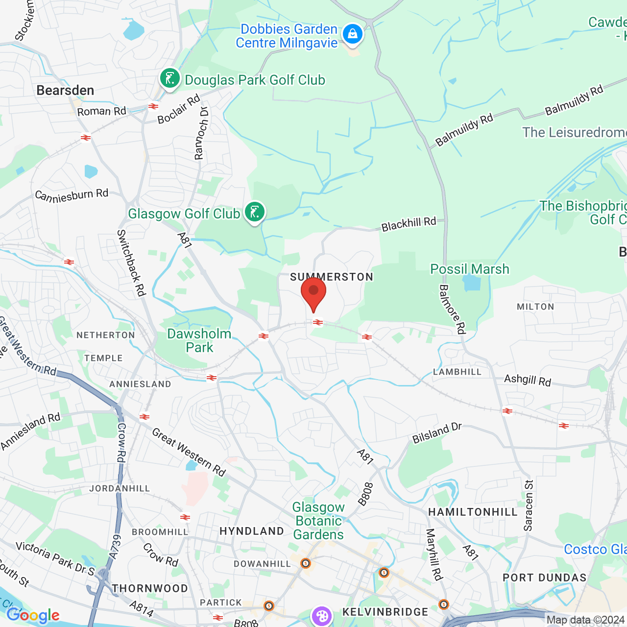 Map displaying vacancy location